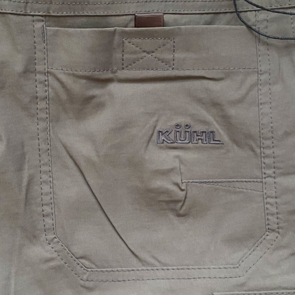 KUHL Renegade Convertible Cargo 30x34 Full Fit Softshell Quick Dry Khaki NWT - Picture 8 of 16